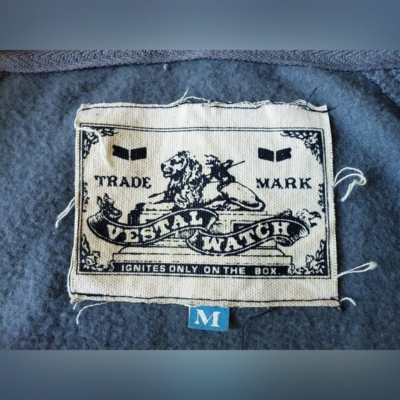 Vestal Vintage Distressed Hoodie (Gray, M) Y2K - Picture 11 of 15